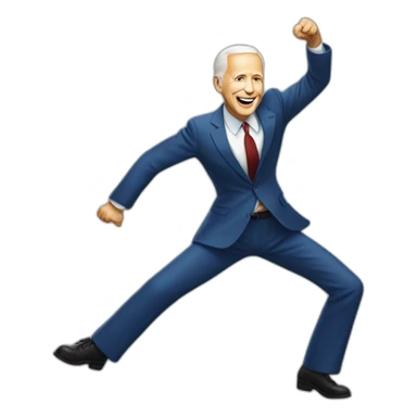 jew dancing on biden sticker