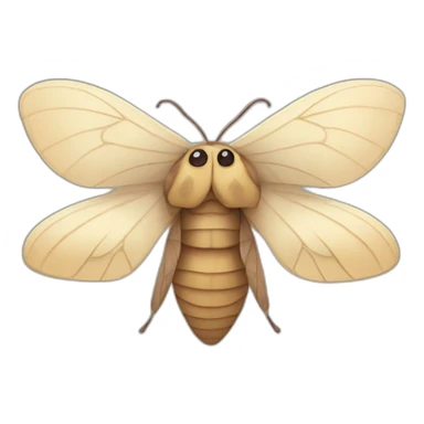 cute moth sticker