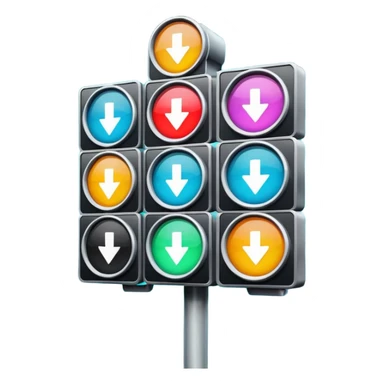 mac os icon rotation retro street signal rotating inversion sticker