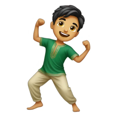 A PAKISTANI BOY DANCING  sticker