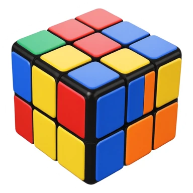 a 3×3 rubik's cube sticker