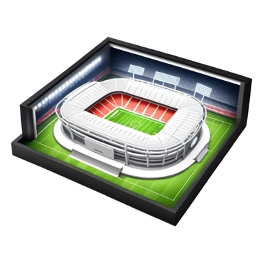 A football stadium with lights similar to this one 🏟️ but nicer and more detailed and modern sticker