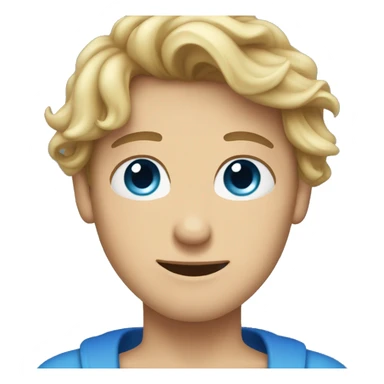 Brown hair woman hug blond man with blue eyes  sticker