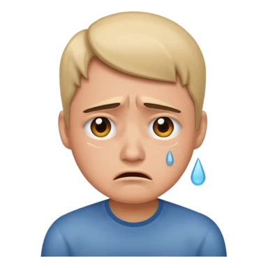 Annoyed and crying sticker