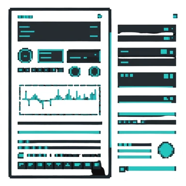 futuristic interface panel sticker