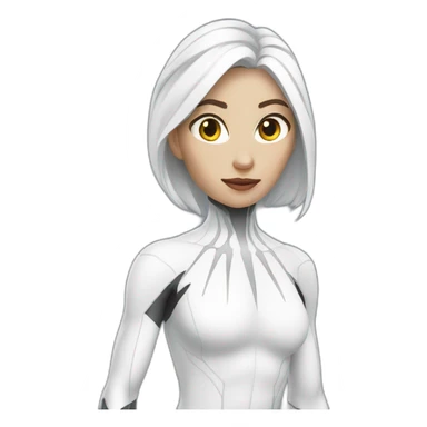 white spider-woman sticker