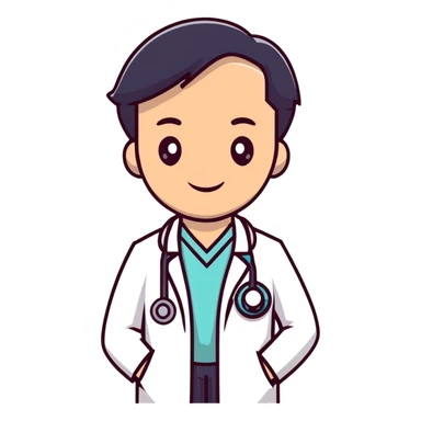 friendly doctor sticker