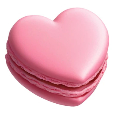 Pink heart macarons sticker