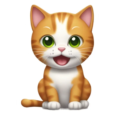 Kitty with pumpin sticker