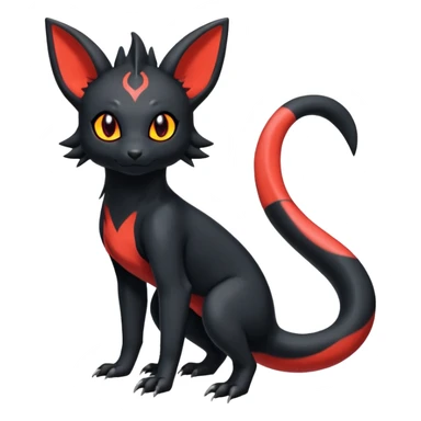 Salandit-Umbreon-Litten-Hybrid (Full body) sticker
