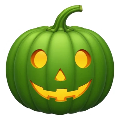 green sweet pumpkin sticker