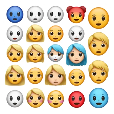 emoji con expreciones de anime sticker