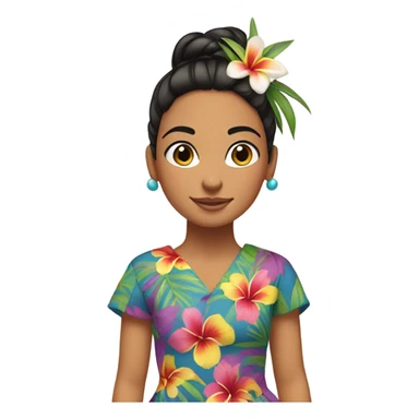 lilo Native Hawaiian girl sticker