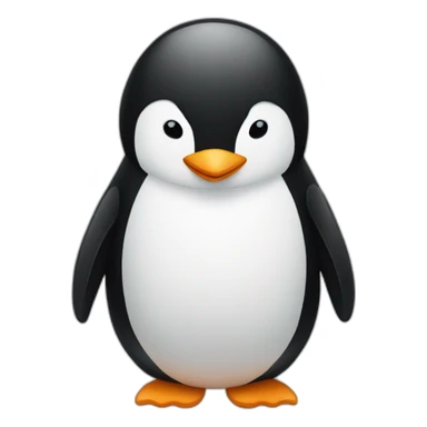 Sad penguin sticker
