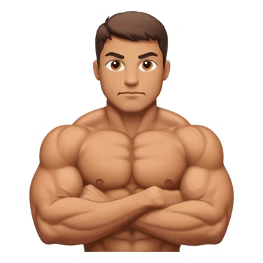 buff man sticker