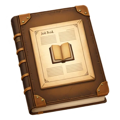 low poly JOB BOOK HISTOIRCAL  sticker