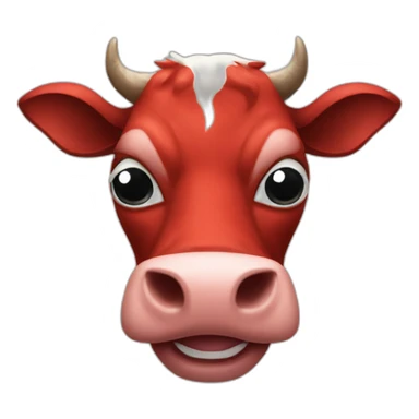 Spider-Man as a cow sticker