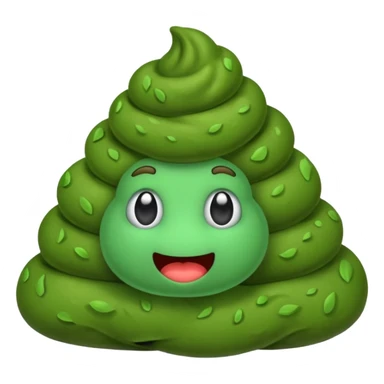 green poop sticker