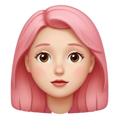 Looking up while blushing  sticker