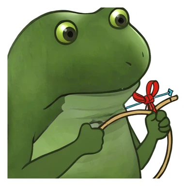 Gun with bow sticker