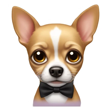 Chihuahua with a tuxedo  sticker