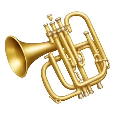 Trumpet with happy birthday  sticker