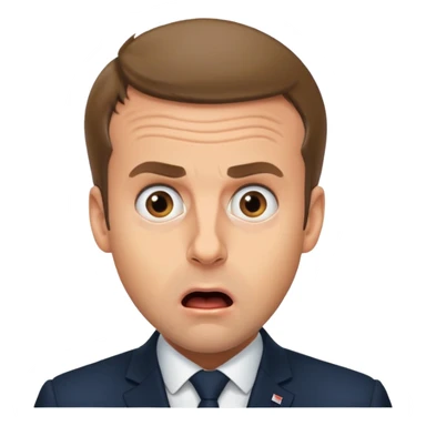Macron choqué sticker