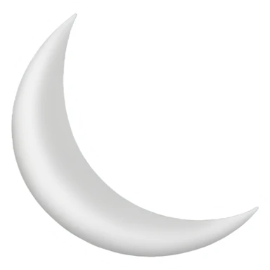 a half moon sticker