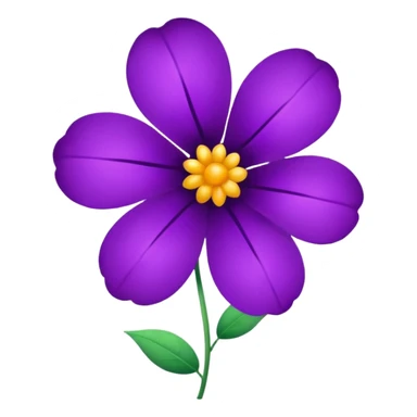 violet flower sticker