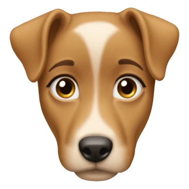 Girl doing puppy dog eyes sticker