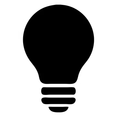 pink light bulb sticker