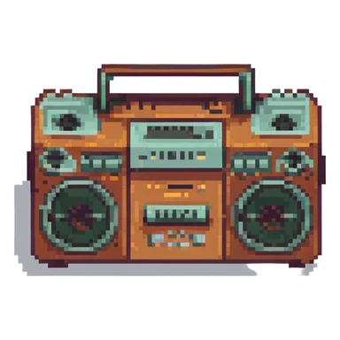 a boombox sticker