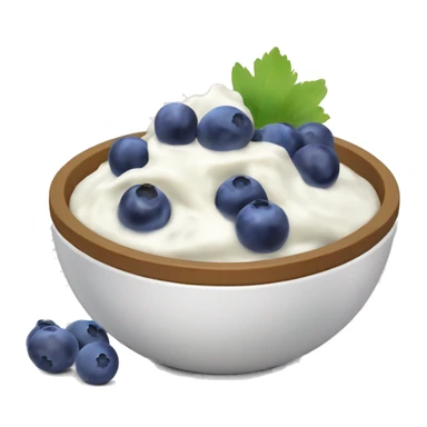 yoghurt bowl with grapes and blueberries sticker
