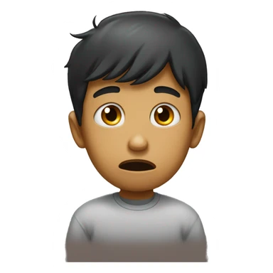 Sad boy crying for his brother Shubham  sticker