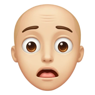 drooling with eyes rolled back  sticker