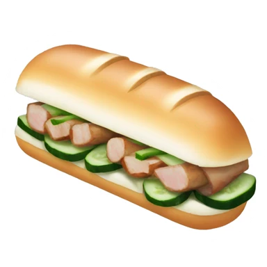 one banh mi with cucumber and pork belly sticker