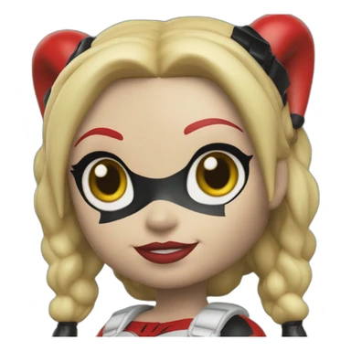 Harley Quinn Funko pop sticker