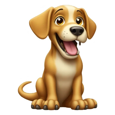 Dog riding a dinosaur  sticker