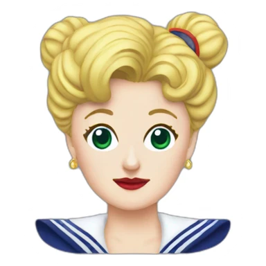 Jessica fletcher as sailor moon sticker