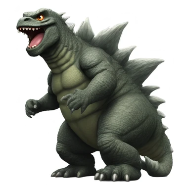 Godzilla with Giant Butt Cheeks sticker