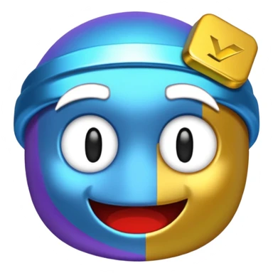 The roblox/discord version of the 🤑 emoji doing 67 sticker