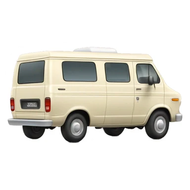 Ford Econoline Campervan in Cream sticker