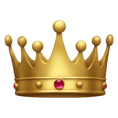 Simple gold crown with no jewels sticker