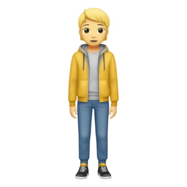 Star with a human full body yellow skin sticker