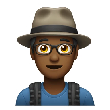 disabled person with a hat sticker