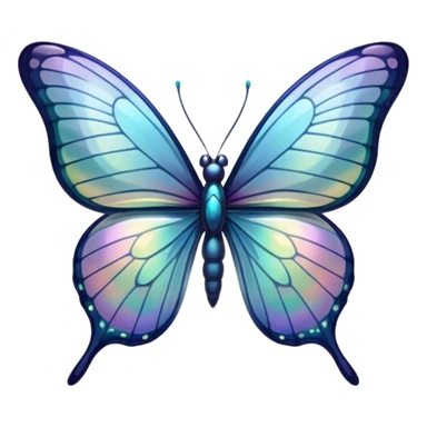 glass butterfly sticker