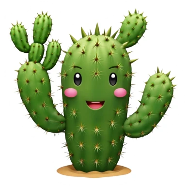 cactus ok hand sticker