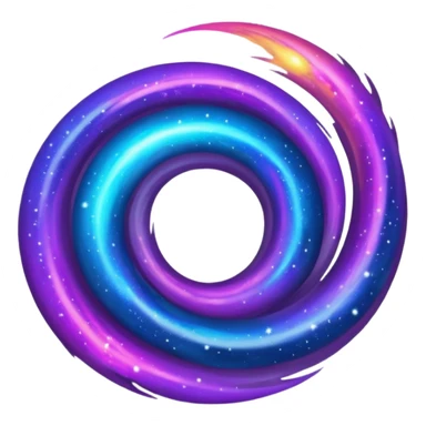 a realistic galaxy sticker