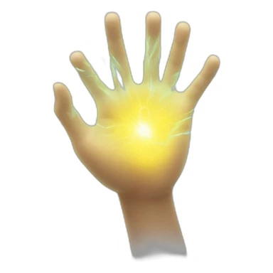 force field aura hand sticker
