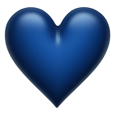 Dark blue heart sticker